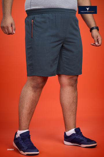 OR46 Solid Woven 2- Stretch Shorts PLUS SIZE | Mens | CARBON GREY