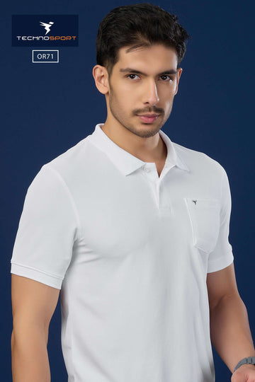 OR71 POLO NECK WITH POCKET | WHITE