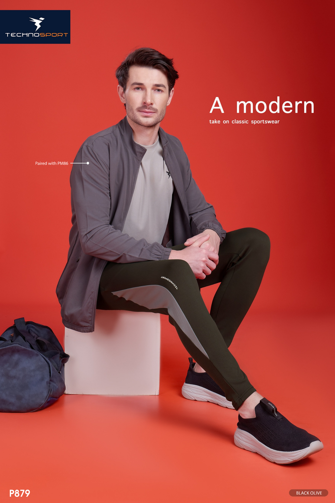 Men Solid Slim Fit Trackpants with TECHNO DRY | BLACK OLIVE