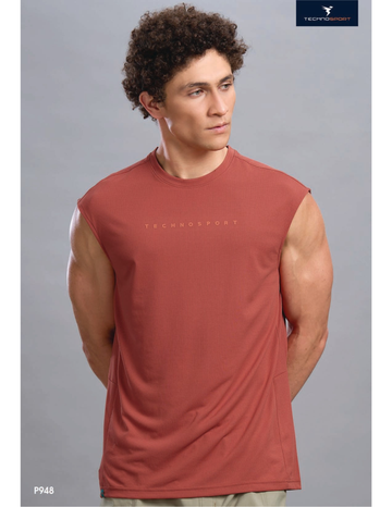 P948 Solid Crewneck Slimfit Sleeveless | Chili Flakes