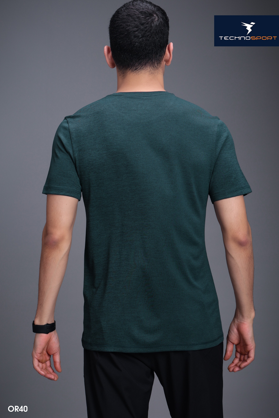 OR40 Men's Melange Crew Neck Slim Fit Half Sleeve T-shirt | GULF COAST