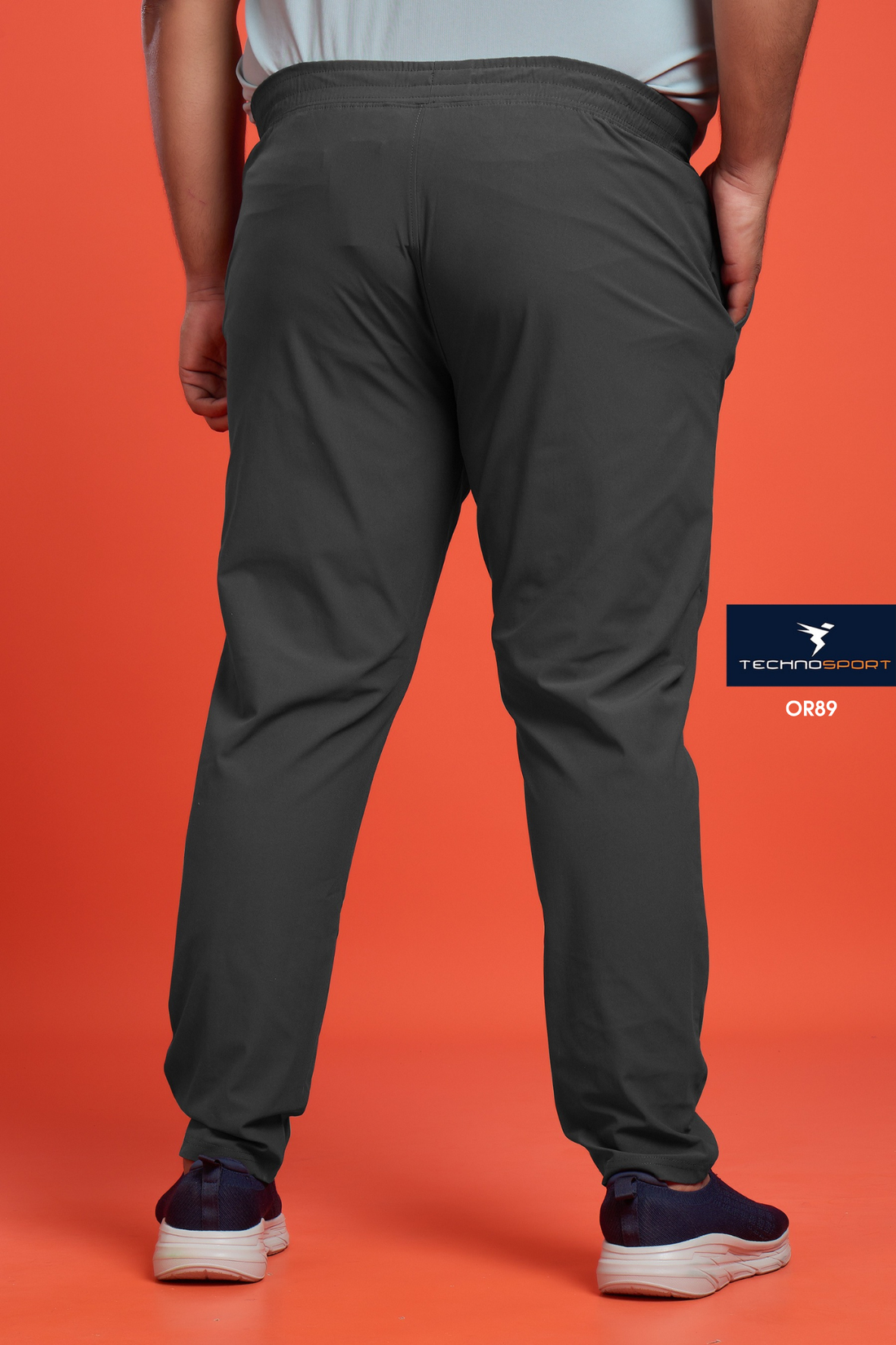OR89 Men Solid Regular Fit Trackpants PLUS SIZE | WOODLAND GREY