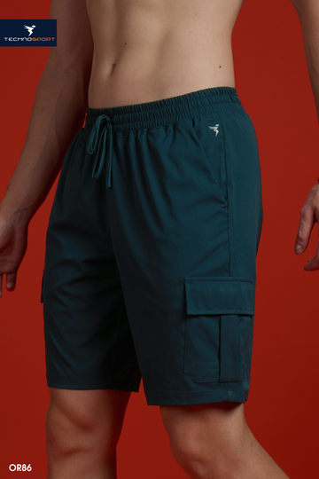OR86 DOOM CARGO SHORTS | Men Solid Slim Fit Shorts | GULF COAST