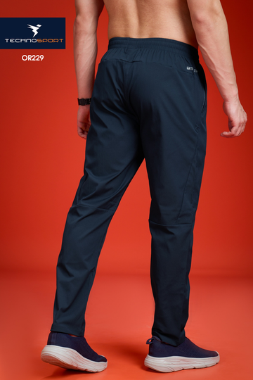 OR229 Men Solid Regular Fit Trackpants | NAVY