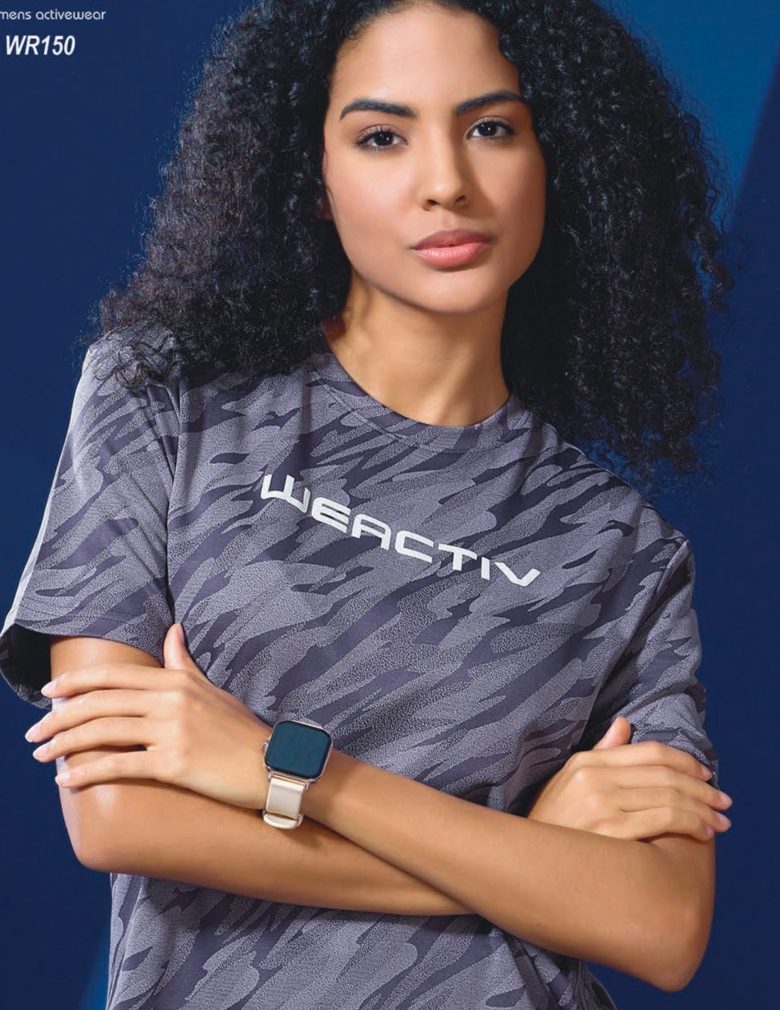 W150 Women Jacquard Boxy Fit Round Neck T-shirt with DOUBLE COOL | GRAPE VINE