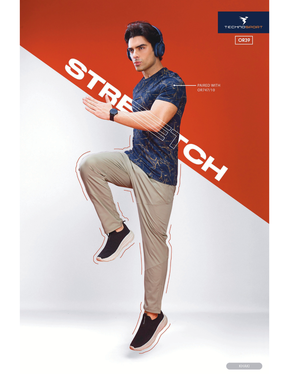 OR39 Men Solid Regular Fit Trackpants with BACK POCKET | KHAKI