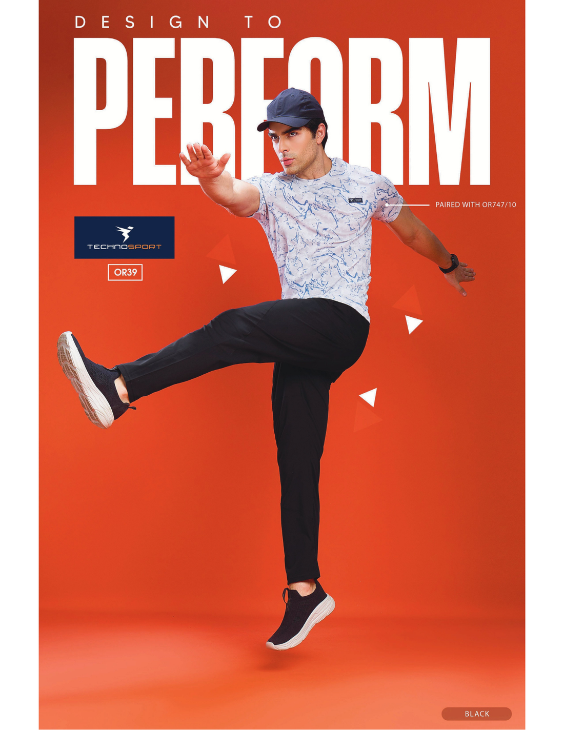 OR39 Men Solid Regular Fit Trackpants with BACK POCKET | BLACK