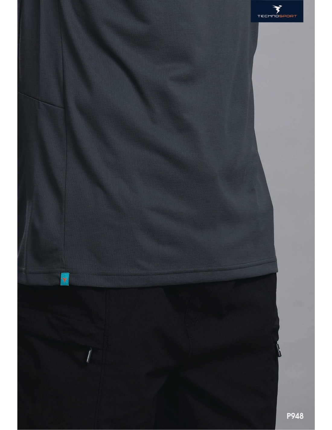 P948 Solid Crewneck Slimfit Sleeveless | Woodland grey