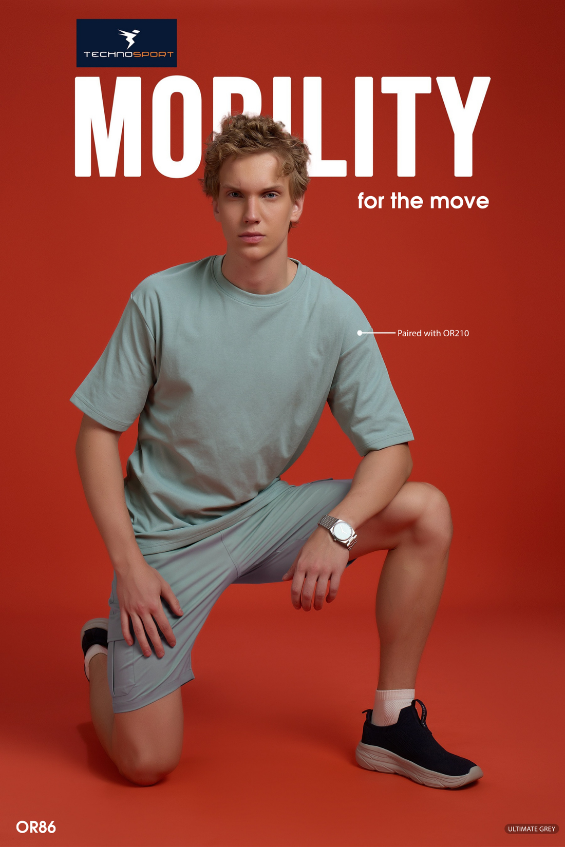 OR86 DOOM CARGO SHORTS | Men Solid Slim Fit Shorts | ULIMATE GREY