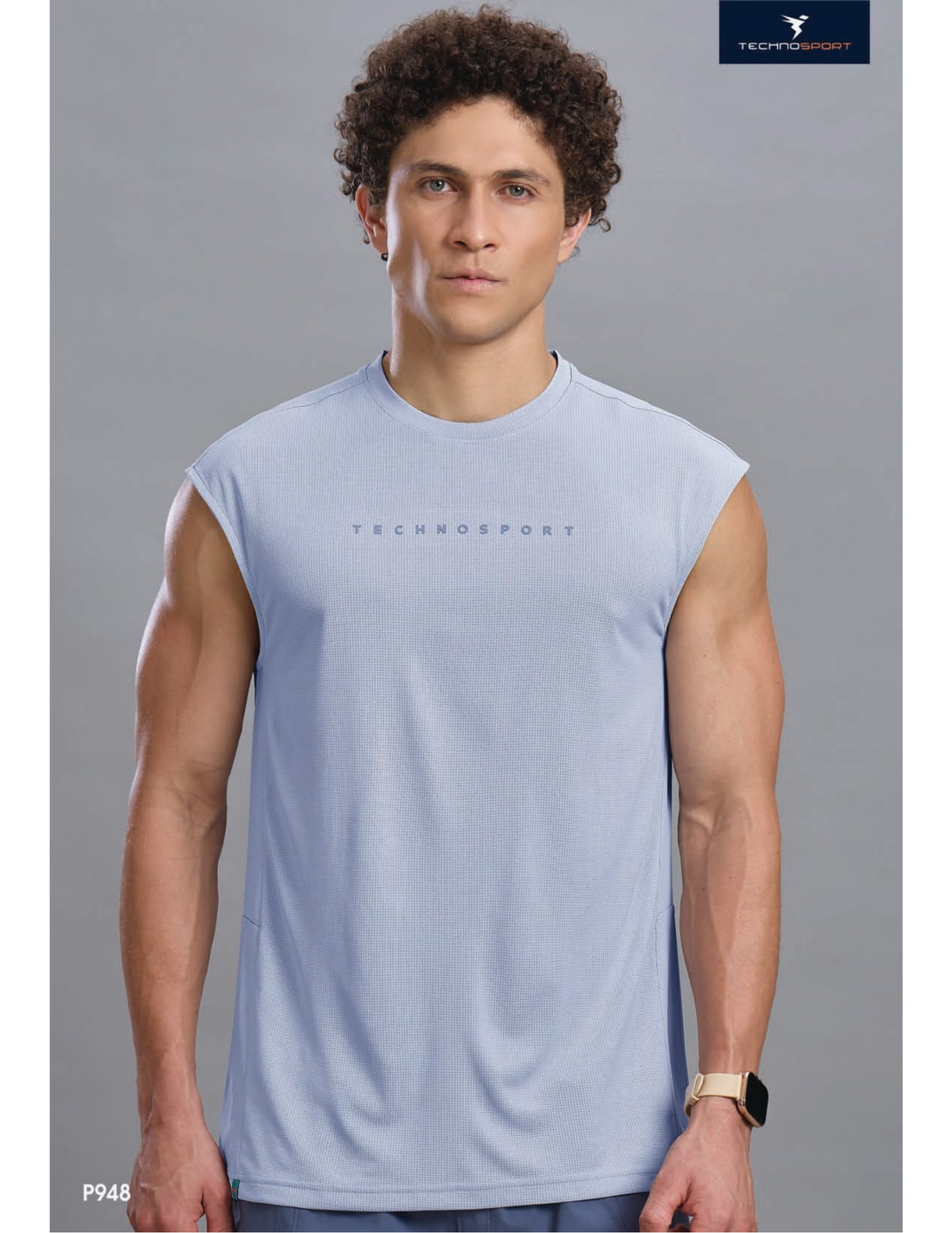 P948 Solid Crewneck Slimfit Sleeveless | Midnight Blue