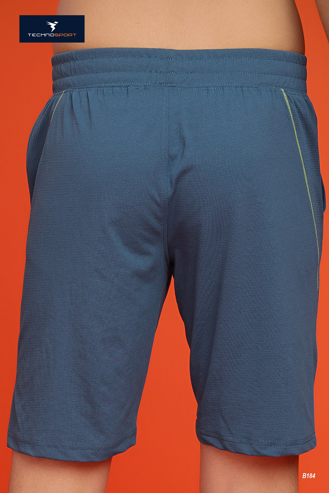 Boys Solid 4-way stretch shorts | B184 | blue