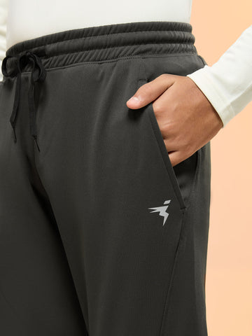 BR25 Boys Solid Slim Fit Trackpants with TECHNO GUARD | BLACK OLIVE