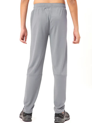 BR25 Boys Solid Slim Fit Trackpants with TECHNO GUARD | LIGHT GREY