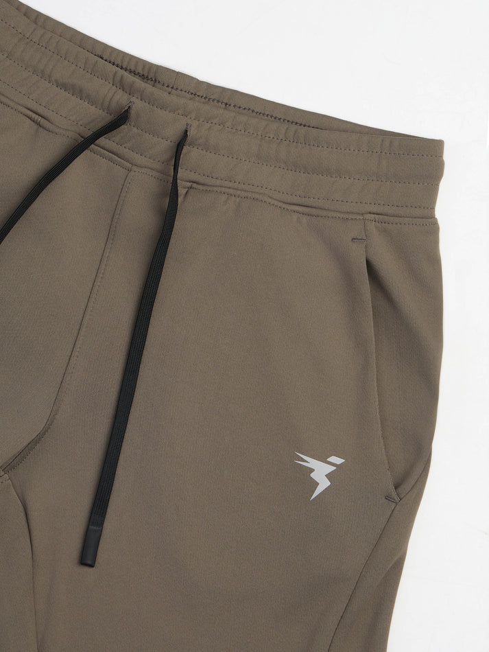 BR26 Boys Solid Slim Fit Shorts with TECHNO GUARD | SMOKEY OLIVE