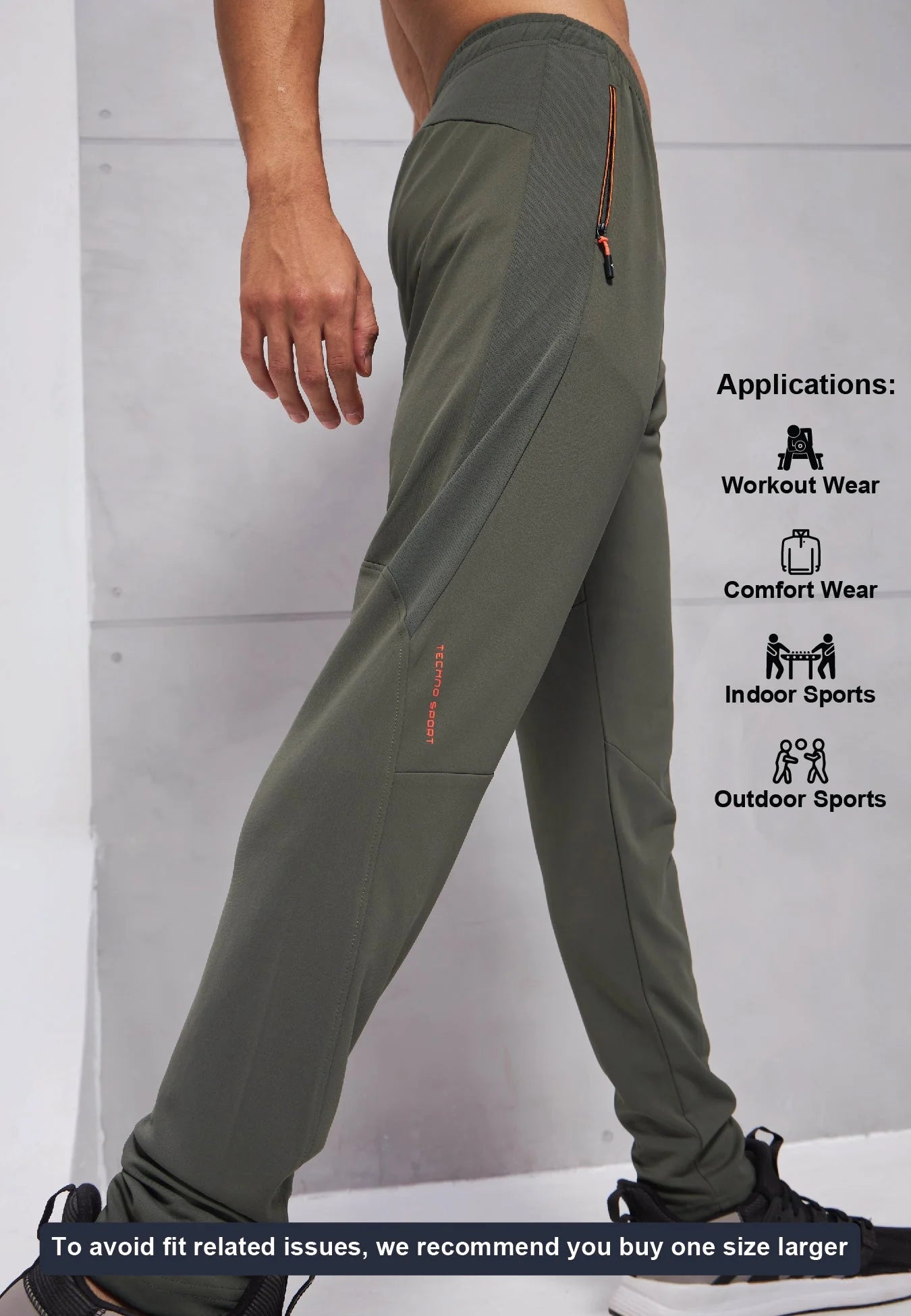 OR25 Men Solid Slim Fit Trackpants with TECHNO DRY | BETTLE