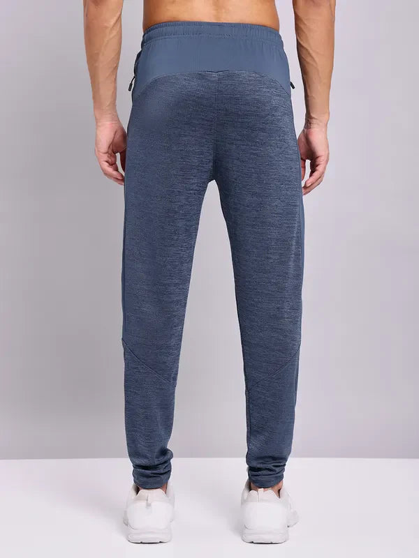 OR19 Men Melange Slim Fit Trackpants with TECHNO DRY | VINTAGE INDIGO