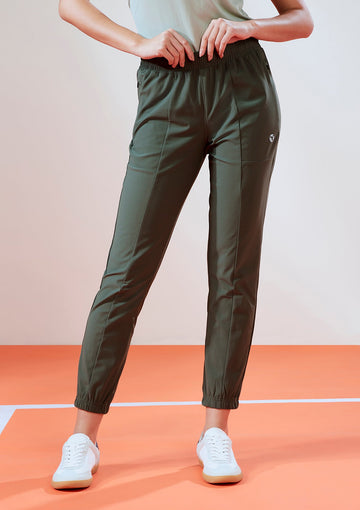 W135 Women Solid Relax Fit Joggers with DURACOOL | BEETLE