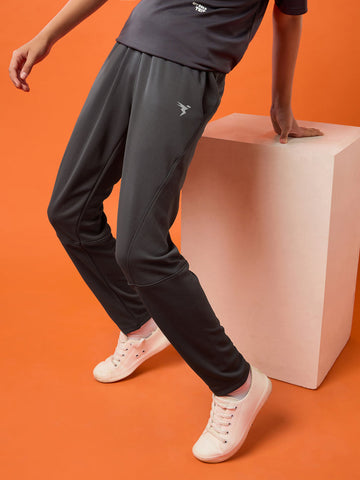 BR25 Boys Solid Slim Fit Trackpants with TECHNO GUARD | Woodland Grey