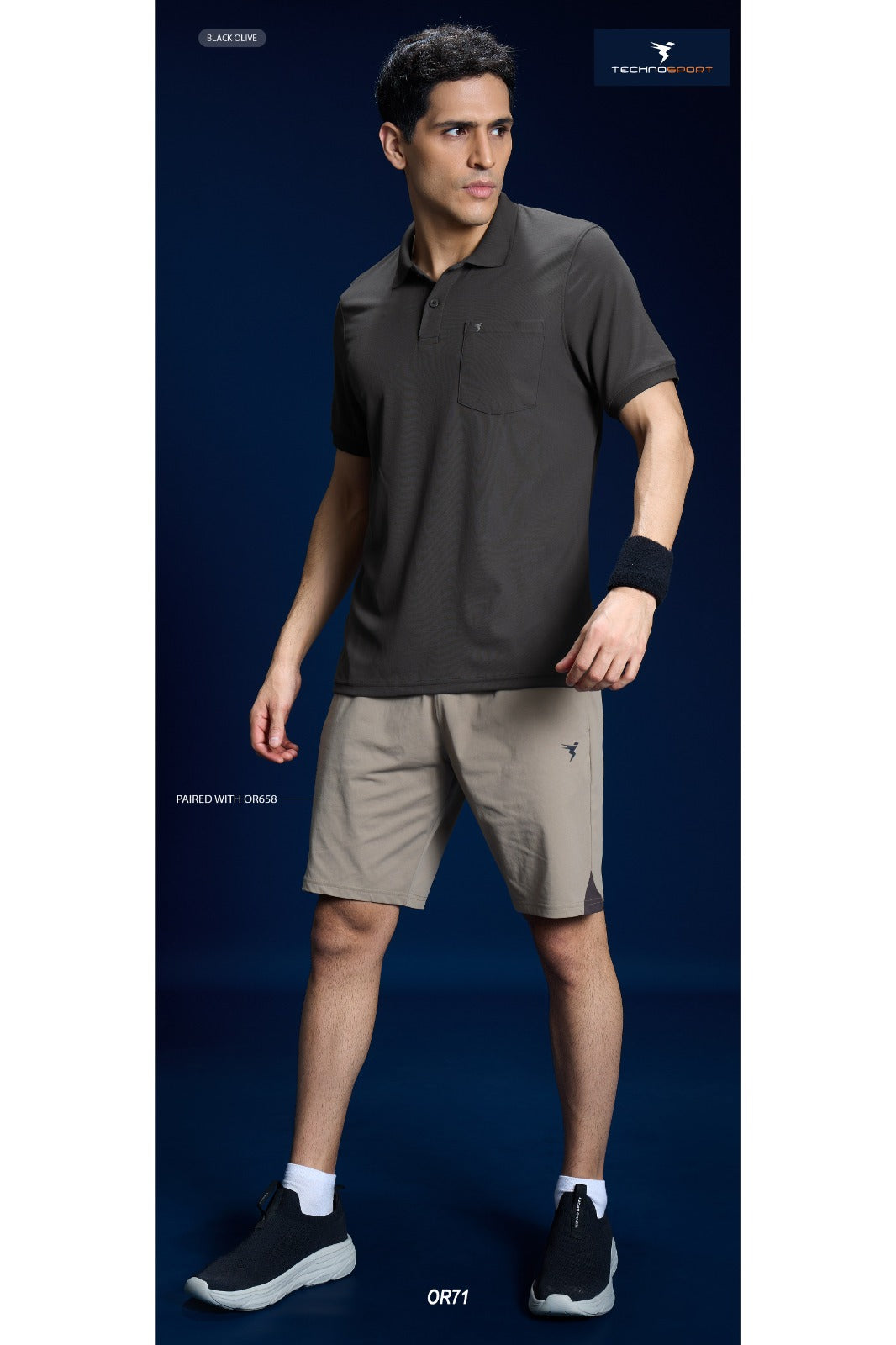OR71 POLO NECK WITH POCKET | black olive