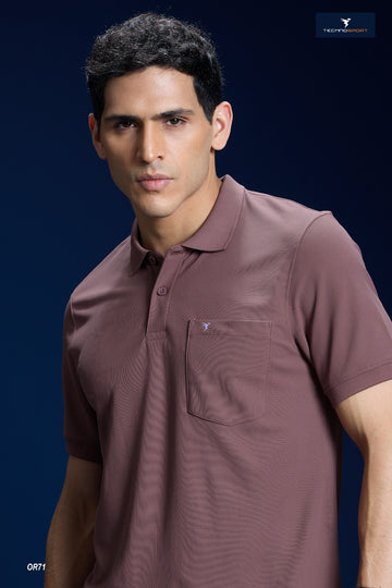 OR71 POLO NECK WITH POCKET | OX BOODED RED