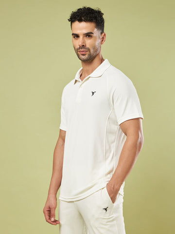 OR24 Cricket Jersey polo neck half sleeve | OFF WHITE