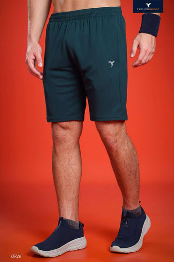 OR26 Men Solid Slim Fit Shorts with TECHNO DRY| GULF COAST