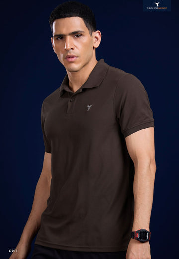 OR11 Mens Polo neck Half Sleeve | Choclate A