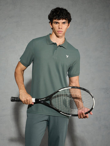 OR11 Mens Polo neck Half Sleeve | TREKKING GREEN