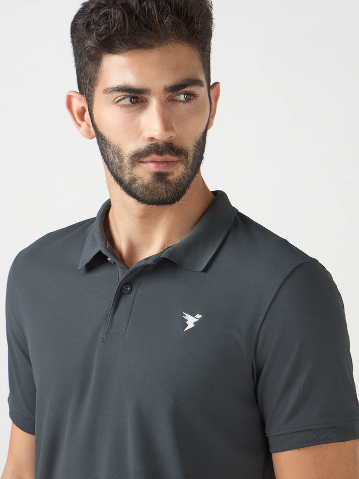 OR11 Mens Polo neck Half Sleeve | WOODLAND GREY