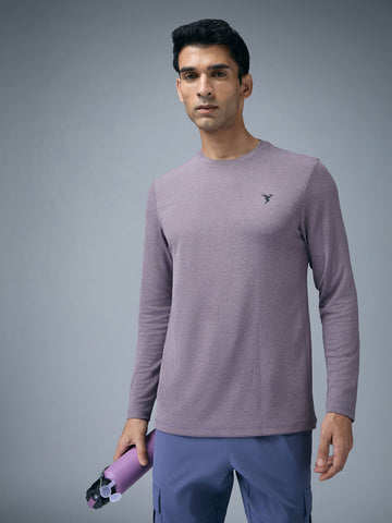 OR47 Men Melange Slim Fit Crew Neck T-shirt with DOUBLE COOL | VINTAGE INDIGO