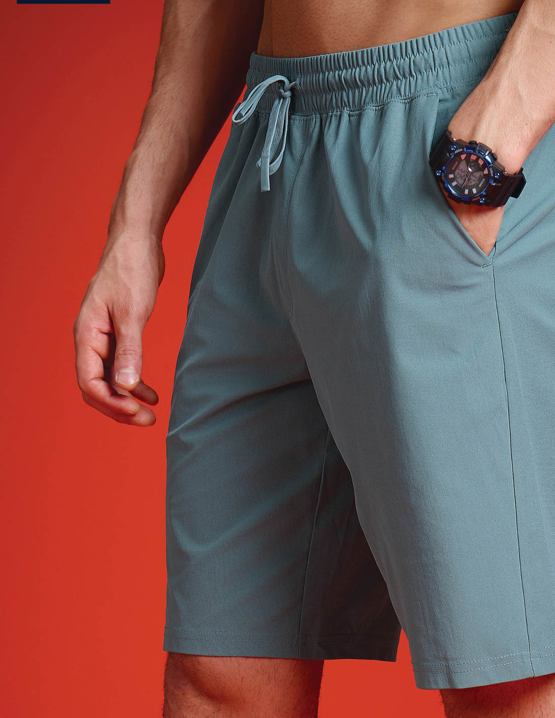 OR206 MEN SOLID STRETCH SHORTS WITH DURACOOL+ |NORTH ATLANTIC PREMIUM