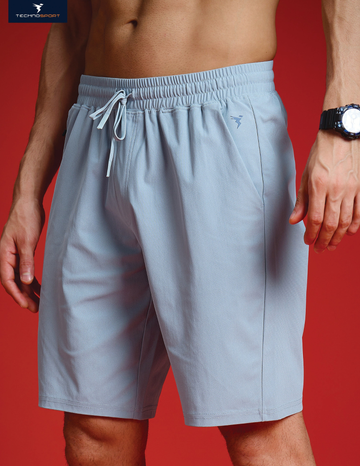 OR206 MEN SOLID STRETCH SHORTS WITH DURACOOL+ |POWER BLUE PREMIUM