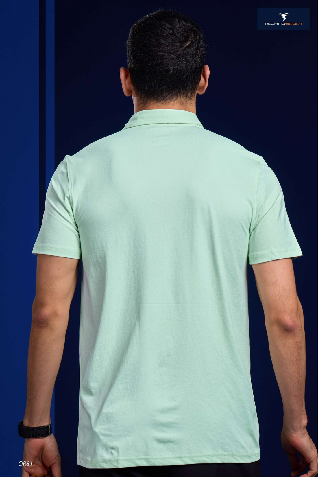 OR81 Mens 4-way stretch polo slimfit tshirt | MINT GREEN
