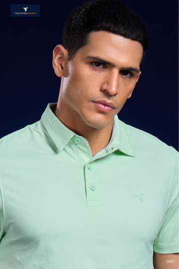 OR81 Mens 4-way stretch polo slimfit tshirt | MINT GREEN