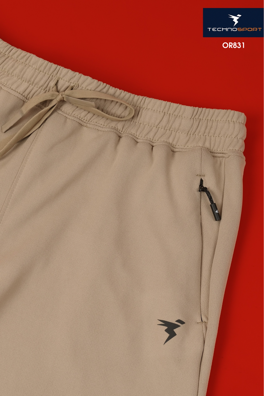 OR831 MEN SOLID 2-WAY STRETCH SLIMFIT TRACKPANT | KHAKI