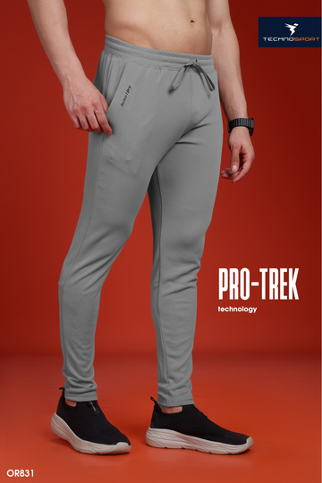 OR831 MEN SOLID 2-WAY STRETCH SLIMFIT TRACKPANT | IRON GREY