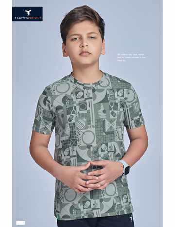 B211 Boys m Crew Neck Slimfit Half sleeve T-shirts | ASH