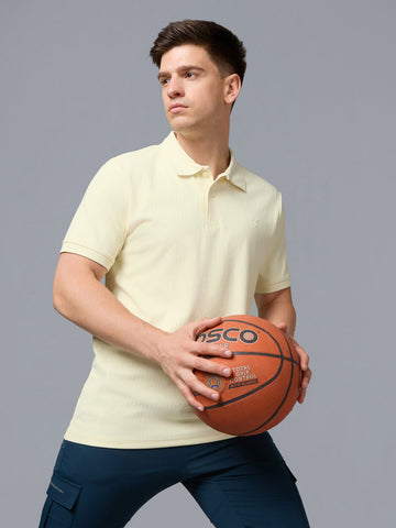 OR11 Mens Polo neck Half Sleeve | YELLOW B