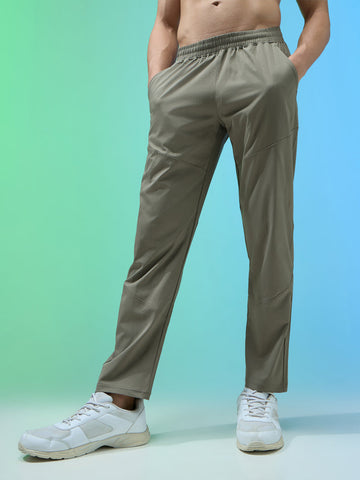 OR39 Men Solid Regular Fit Trackpants with BACK POCKET | Smokey olive