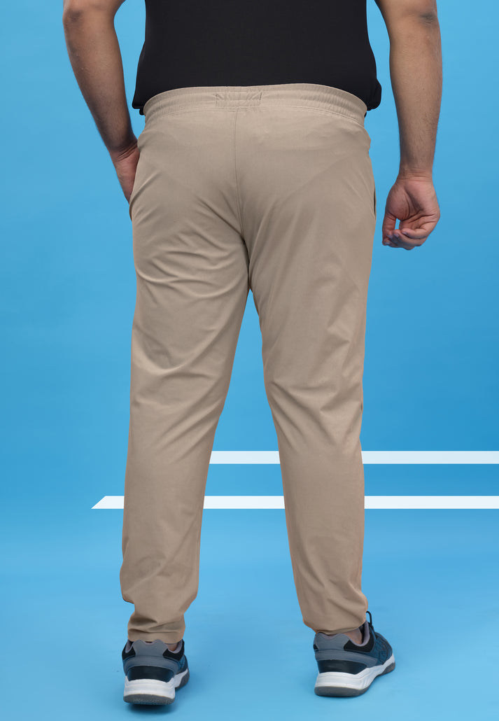 98ORD Men Solid Regular Fit Trackpants PLUS SIZE | KHAKI