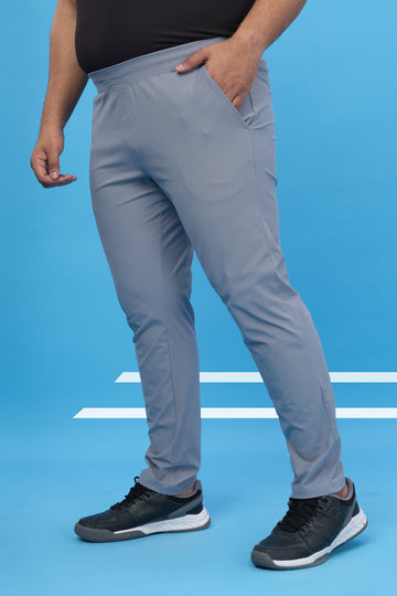 98ORD Men Solid Regular Fit Trackpants PLUS SIZE | LIGHT GREY