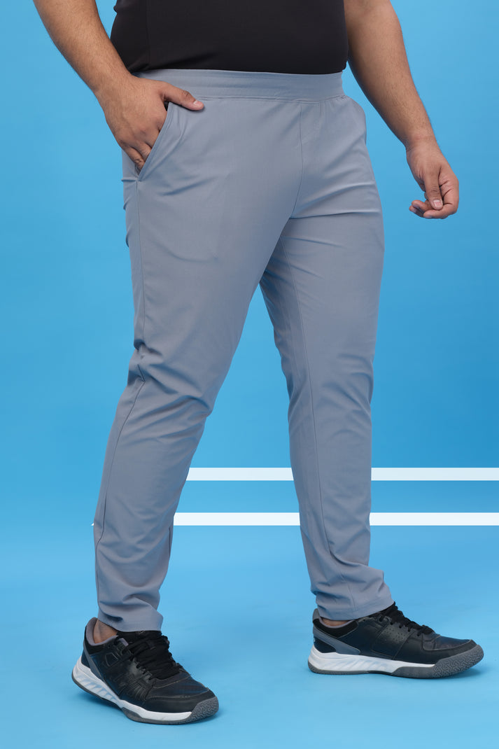 98ORD Men Solid Regular Fit Trackpants PLUS SIZE | LIGHT GREY