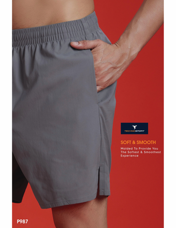 789PD Mens Lightweight 2-way stretch Shorts | Light Grey