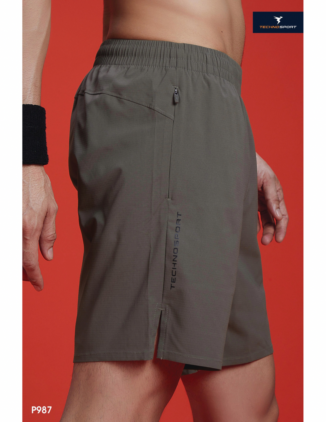 789PD Mens Lightweight 2-way stretch Shorts | Smokey olive