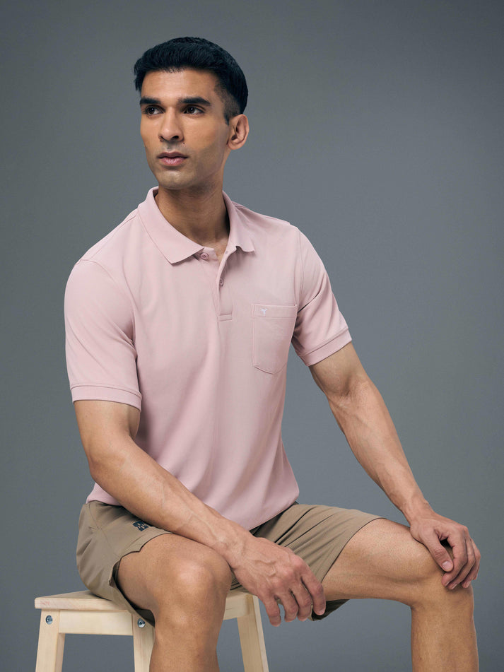 OR71 POLO NECK WITH POCKET | DUSTY PINK