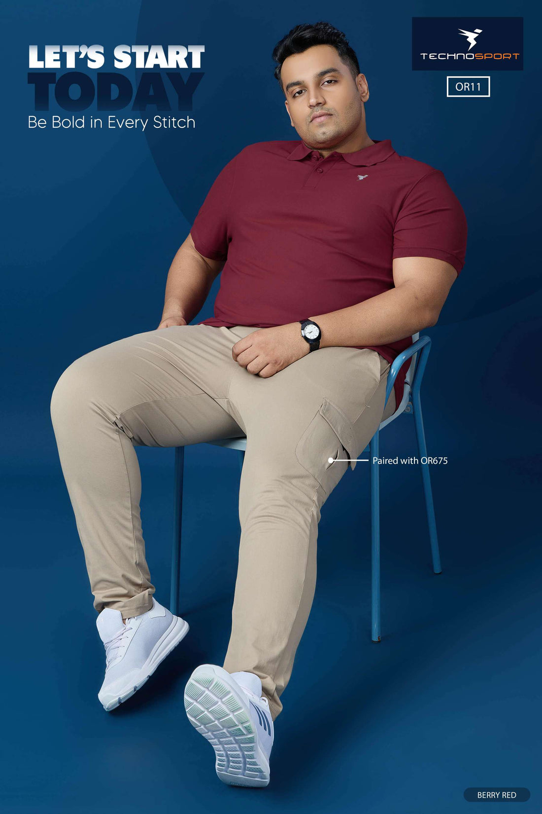 OR11 Men's Solid Polo Slim Fit Half Sleeve T-Shirt Plus size | Maroon