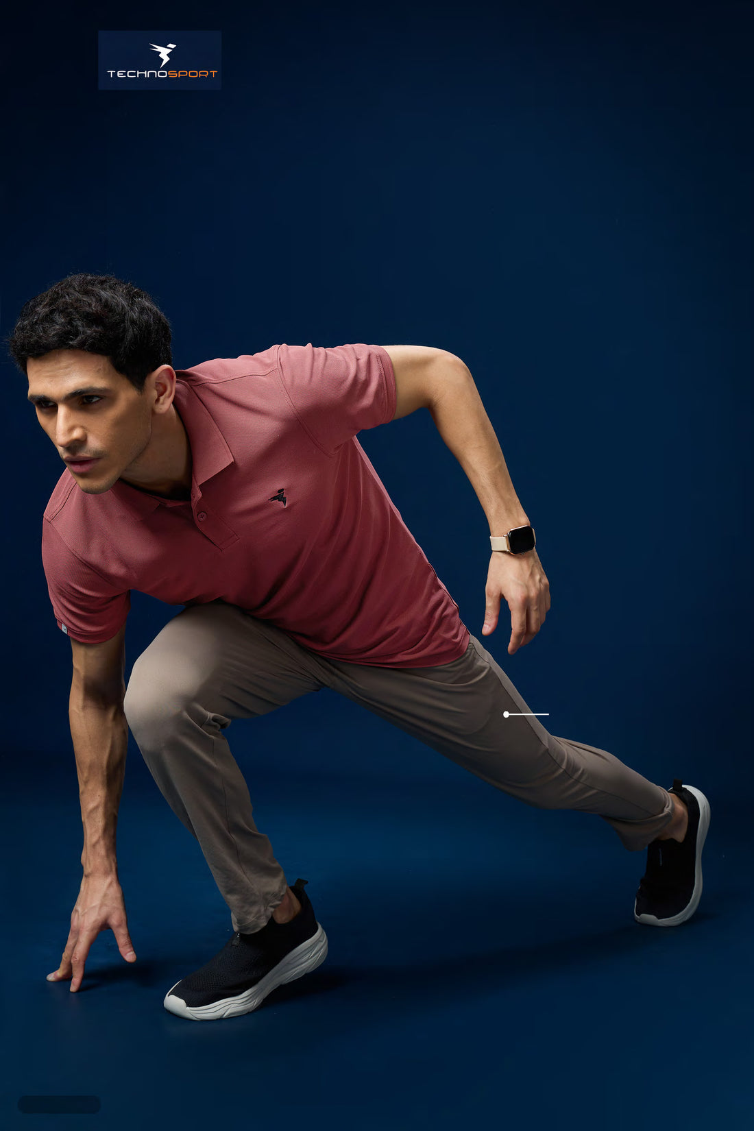 OR11 Mens Polo neck Half Sleeve | MARSALA