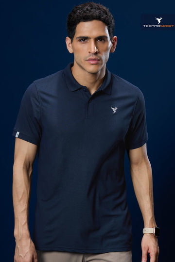 OR11 Mens Polo neck Half Sleeve | NAVY BLUE