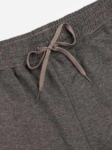 Men Melange Slim Fit Trackpants with TECHNO DRY | STONE GREY