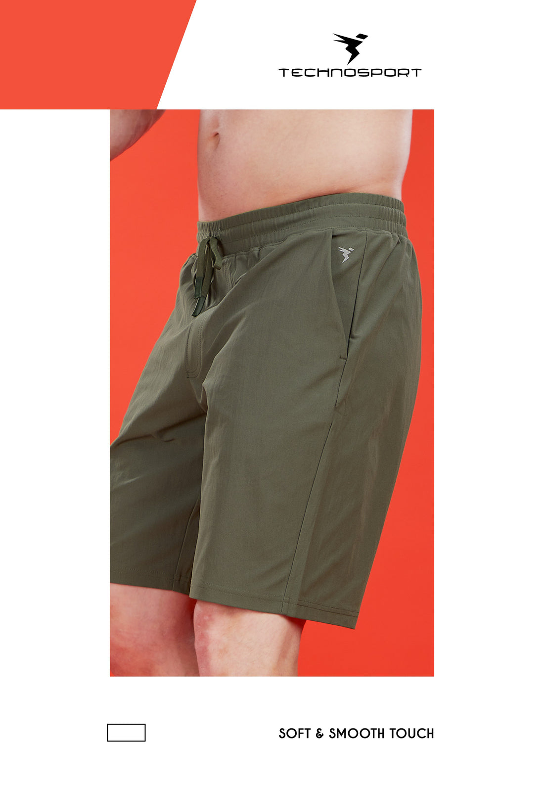 OR206 MEN SOLID STRETCH RELAXFIT SHORTS WITH DURACOOL+ | BEETLE